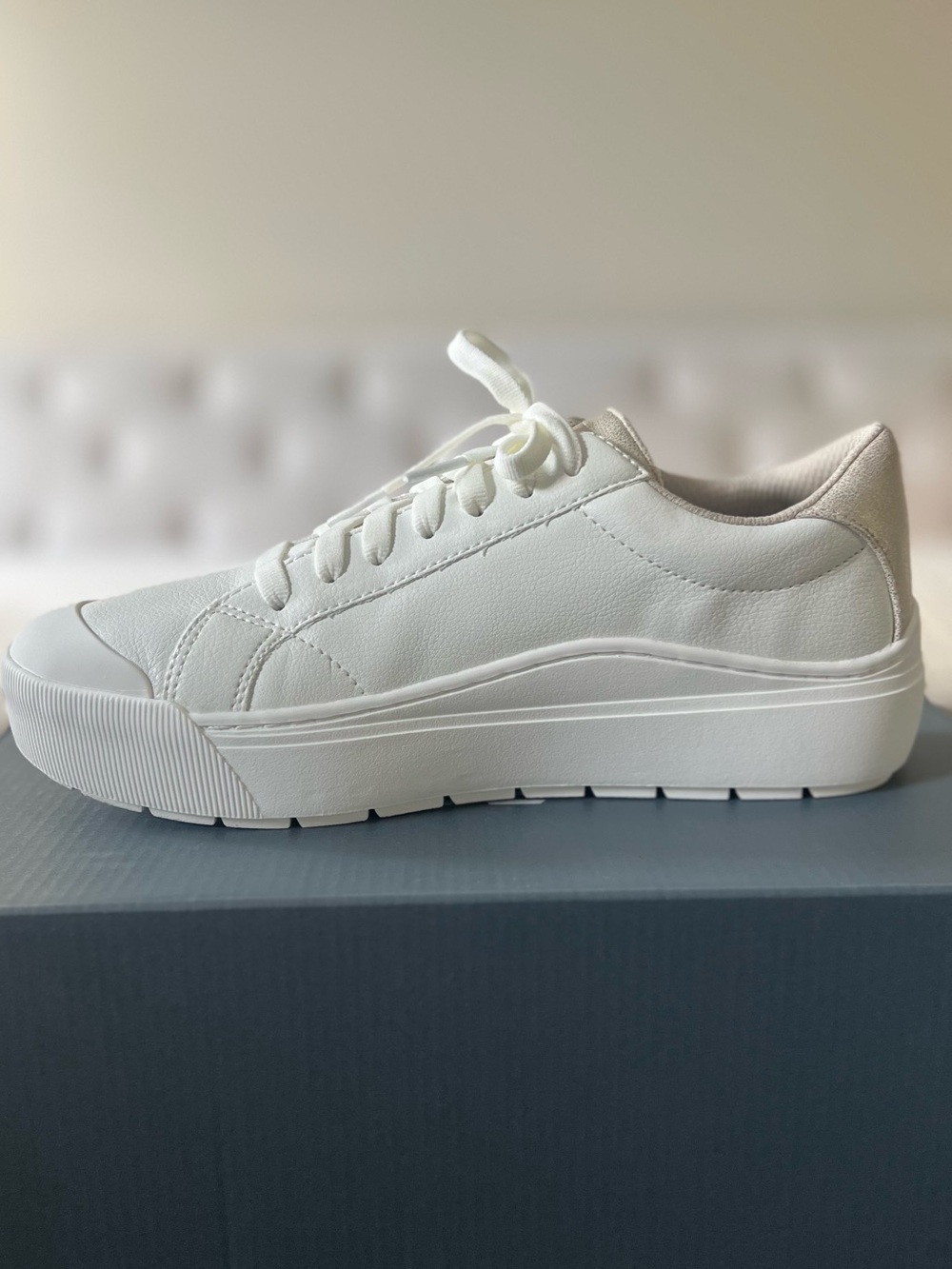 Light Metallic Gold and White Platform Sneakers - Dr. Scholl’s Time Off - Picture 6 of 13